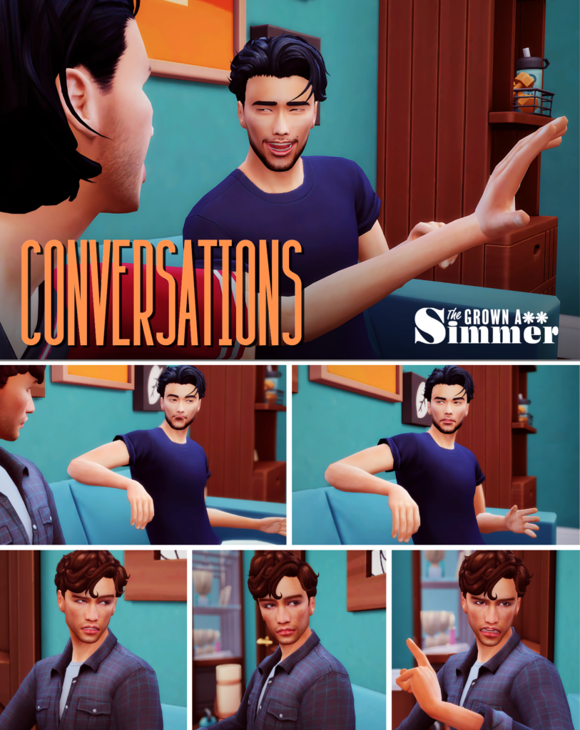CONVERSATIONS SIMS 4 POSE PACK