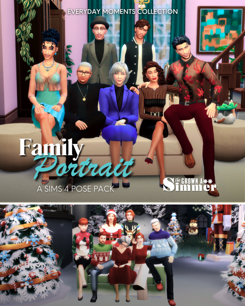 FAMILY PORTRAIT SIMS 4 POSE PACK