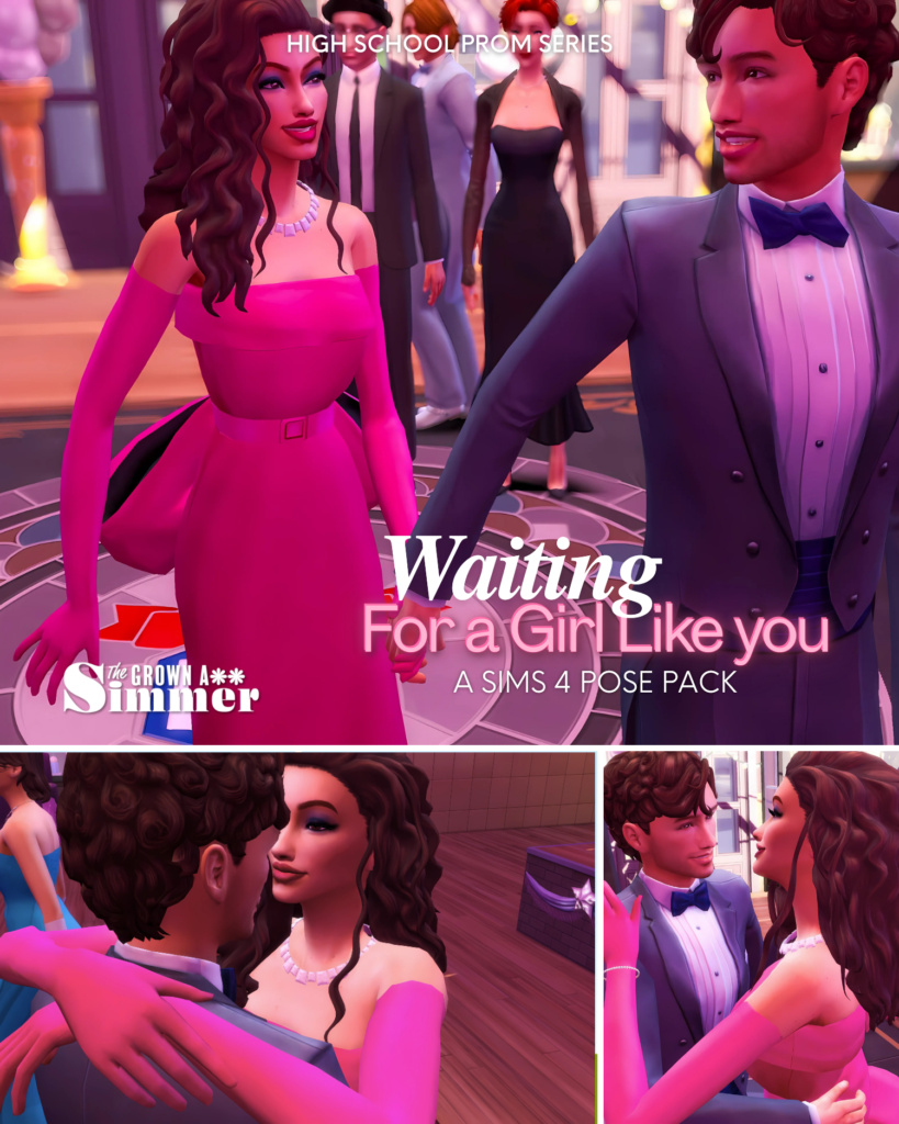 WAITING FOR A GIRL LIKE YOU SIMS 4 POSE PACK