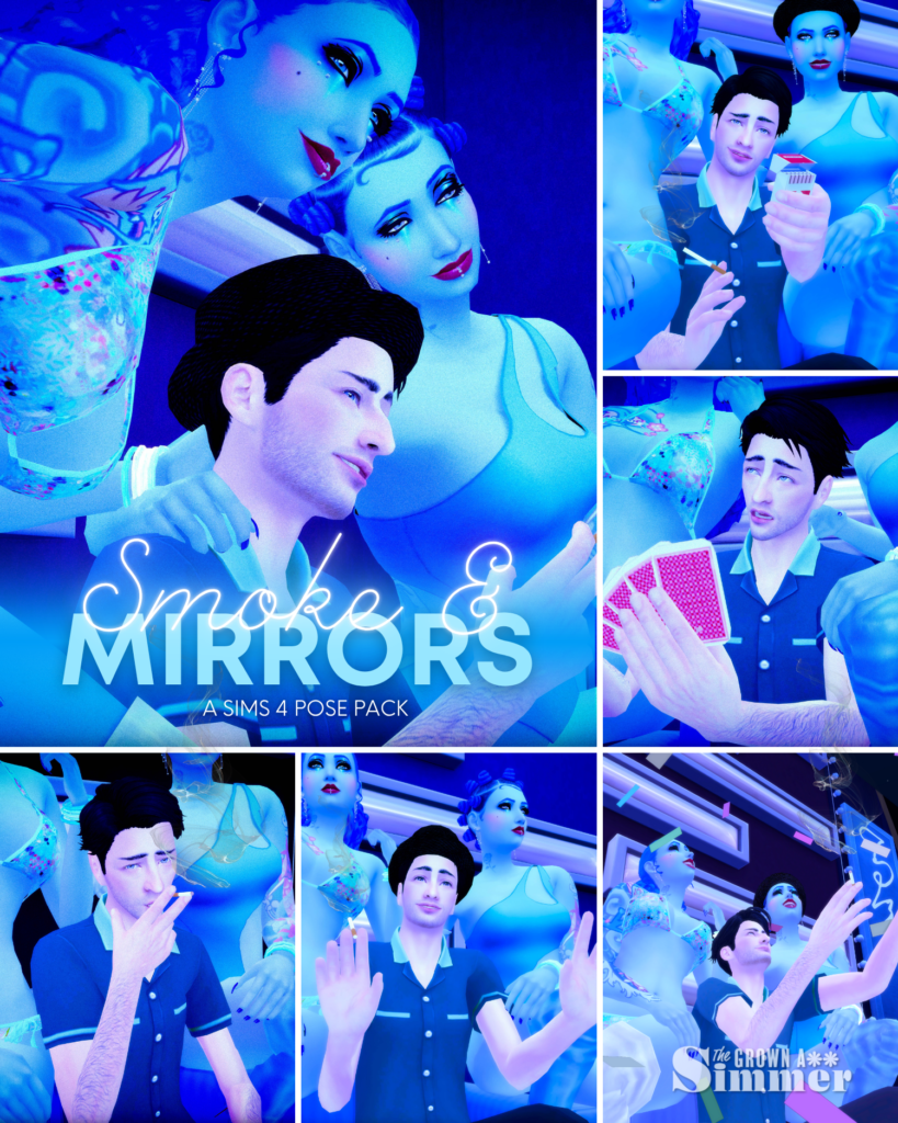 Smoke & Mirrors Sims 4 Pose Pack