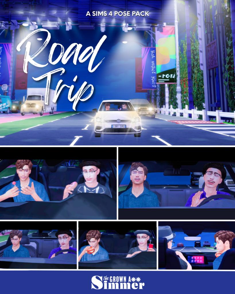 Road Trip Sims 4 Pose Pack