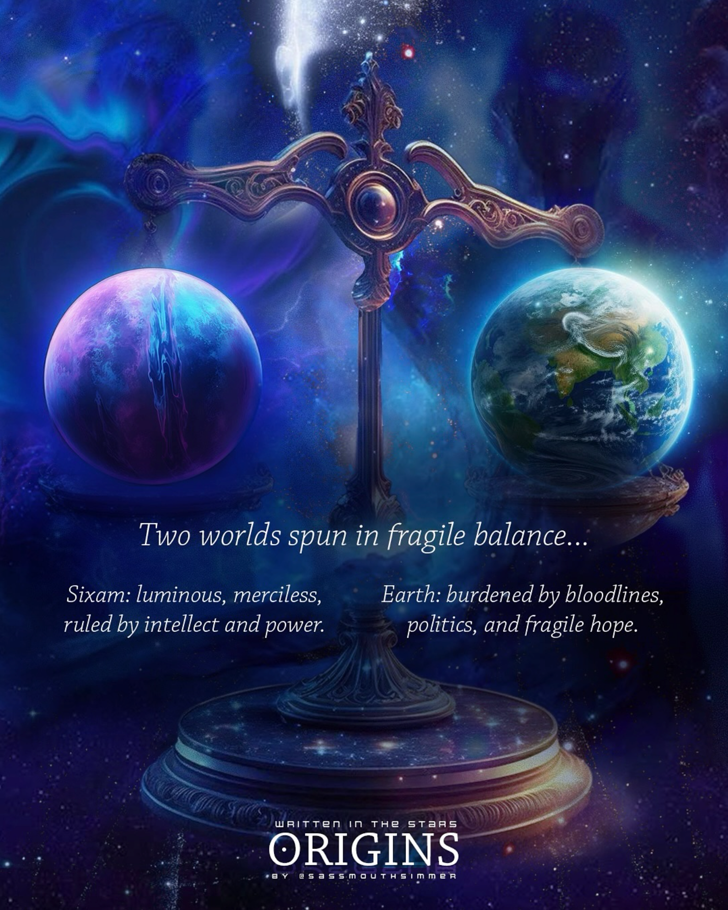 Sassmouthsimmer's ORIGINS Sims 4 Story - Two worlds in the balance.